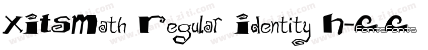 XITSMath Regular Identity H字体转换
